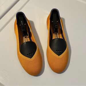 Rothy's Orange and Black Women's Flats